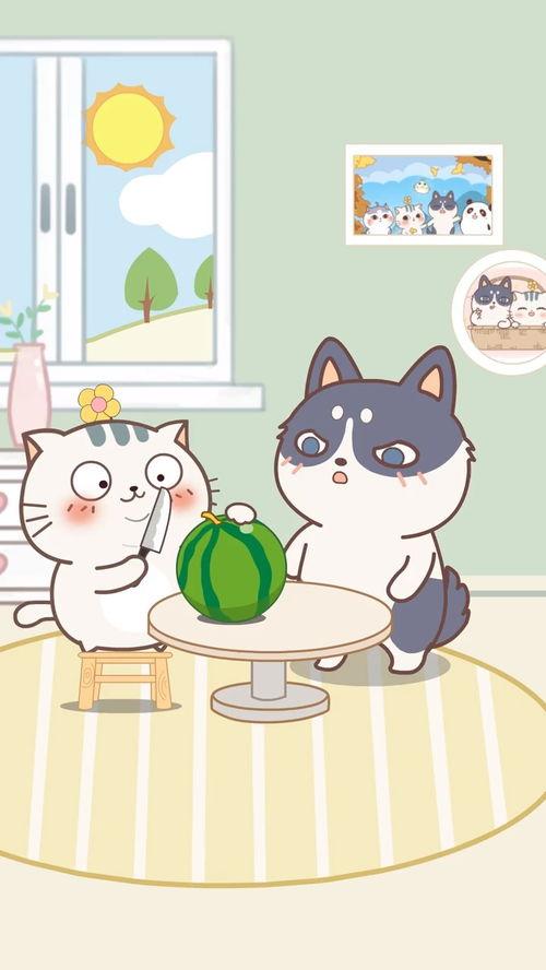 吃瓜壁纸可爱卡通,卡通可爱吃瓜壁纸大赏